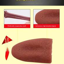 Accesorio interactivo de mago - Lengua falsa retráctil realista, sale instantáneamente, adecuado para Halloween, sustos y bromas de fiesta, juguete mágico divertido - Multicolor - Ver 4