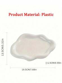 1pc Minimalist Asymmetric Dopamine Heart & Flower Cloud Jewelry Tray, Suitable For Earrings, Necklaces, Floral Jewelry Box, Decorative Display & Photography Props, Jewelry Organizer For Women & Girls - Multicolor - View 5