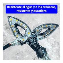 Tendencia4 Luz Led Direccionales Intermitentes Laterales Moto AhuecarCalidad premium - Rojo - Ver 6