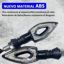 Tendencia4 Luz Led Direccionales Intermitentes Laterales Moto AhuecarCalidad premium - Rojo - Ver 7
