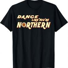 Camiseta Northern Soul, Lancashire Baila como si fueras del norte - Negro 5 - Ver 1