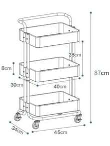 Carro Ayudante Plastico Color Rosado - Rosa - Ver 4