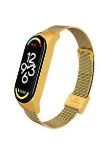 1pc Stainless Steel Strap Compatible With Xiaomi Mi Band 3/4/5/6, Unisex, Classic Minimalist Casual Style - For Mi Band 3/4/5/6 - View 22