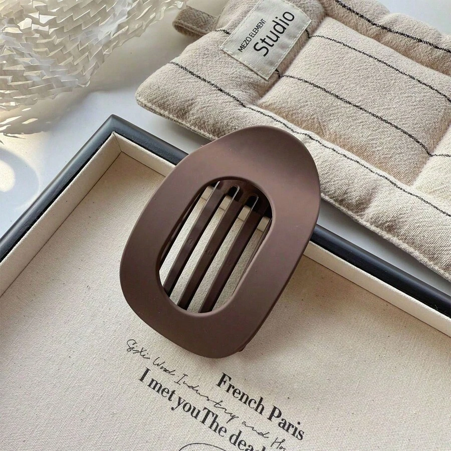 Flat Hair Claw Clips For Women Nonslip French Hair Clips For Thick, Thin, Long, Or Short Hair Tortoise Shell Comfortable & Strong Hold For Daily Wear, Weddings - Cà phê - Xem 1