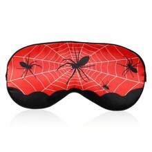Antifaz para Dormir Suministros para Dormir para niños Máscara para Los Ojos con Correa Ajustable Máscara para Los Ojos para niños y Niñas Suministros para Fiestas de Viaje-B027 - Rojo Negro Blanco - Ver 9