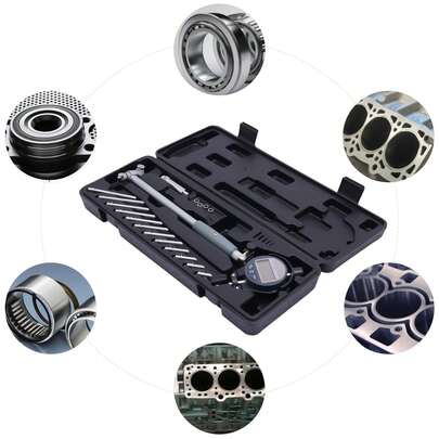 HYYKJ-US Digital Bore Gauge 2"-6"/0.0004", Digital Indicator Dial Bore Gauge With Insulated Grip, Made Of Metal Cover And Carbide Tip