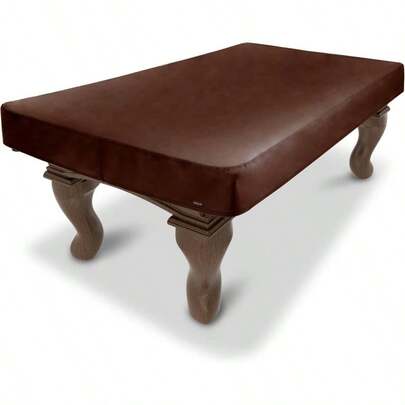 8 Ft Premium Leatherette Pool Table Cover - Waterproof Tearproof - Heavy Duty Indoor Outdoor Billiard Table Cover