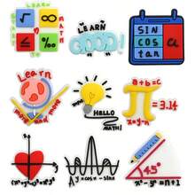 9/24pcs Funny Math Formula Series Shoe Decorations Set, PVC Material Shoe Accessories Suitable For Beach Bags, Shoes, Birthday, Christmas, Valentine's Day, Halloween Party Gifts - Multicolor - View 13