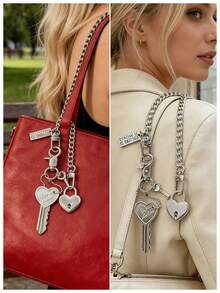 قفل على شكل حرف U مع مفتاح، قفل حقيبة السفر، قفل صغير متعدد الألوان، قفل معدني معلق من نوع فيبويند، قفل حقيبة السفر، قفل مغطى بالبلاستيك ذو مفتاح نحاسي، مناسب للحقائب والحقائب الظهرية والصناديق وحقائب الكمبيوتر المحمول، كما أنه مناسب لتزيين حقائب الهوبو - متعدد الألوان - مشاهدة 5