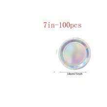 20pcs 7"/9" Disposable Paper Plates, Leak-Proof & Thick, 3-Second Cleanup, Party/Camping/Home Use, Reusable, Suitable For Birthday, Party, Graduation, Christmas, Thanksgiving, Halloween - Silver - View 21
