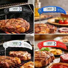 1个装数字肉类温度计，带探针，适用于烹饪、烘焙、液体、烧烤、空气炸锅，可快速测量食物温度 - M - 查看 3