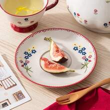 陶瓷法式压滤咖啡杯碟礼盒套装，高品质水杯、茶壶、冲泡壶 - 彩色 - 查看 4