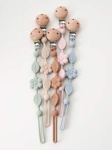 1pc Silicone Pacifier Clip, Grade Silicone Pacifier Strap With Clip Keeps Pacifiers, Teethers & Small Toys In Place - 1pcs - View 12