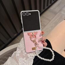 1pc Women's Crocodile Texture Butterfly Ring Bracelet Foldable Protective Phone Case Compatible With Galaxy Z Flip7, Shock-Resistant, Lightweight, Suitable For Galaxy Z Flip7 FE, Galaxy Z Flip6, Galaxy Z Flip5 - Multicolor - View 29