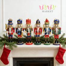 6 Piezas Adornos Colgantes De Cascanueces NavideñOs, Decoraciones Colgantes Vintage Para El áRbol De Navidad, DecoracióN De Fiesta, DecoracióN Del Hogar, Decoraciones NavideñAs, DecoracióN De HabitacióN, Decoraciones NavideñAs De Invierno, Regalos De Navidad, DecoracióN NavideñA - color - Ver 5