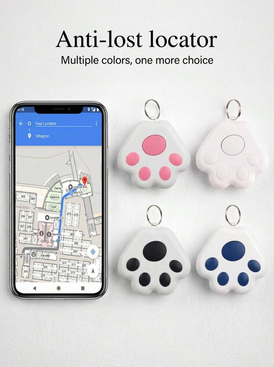 PETSIN Intelligent Mini GPS Tracker, Key Finder, Child Bag/Pet Locator, Bluetooth Tracker, Anti-Lost Reminder, Compatible With IOS/Android - Mixed color - View 1