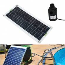 Kit de bomba de agua solar, silicio policristalino de 30 W, bomba de agua solar de 800 litros/hora, adecuada para autocaravanas, invernaderos y campamentos. - A - Ver 3