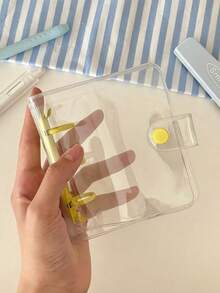 A8 Transparent PVC Cover 3-Ring Binder, Student Loose Leaf Notebook, Photo Album - Multicolor - View 11