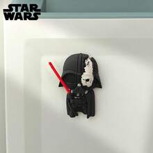 StarWars 1 Peça Ímã de Espuma 3D Licenciado Oficialmente Star Wars com Mandalorian, Darth Vader e Jabba, Adesivo Fofo para Geladeira, Decoração de Casa e Cozinha, Presente Colecionável Ideal para Fãs de Star Wars - Tamanho Único - Visão 3