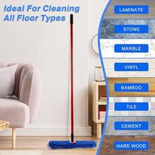 Mop Refill Heads Compatible With O Cedar Dual-Action Flip Mop,Microfiber Replacement Mop Heads For Dry/Wet Use,Washable& Reusable For All Floor Cleaning(3 Pack) - mặc định - Xem 3