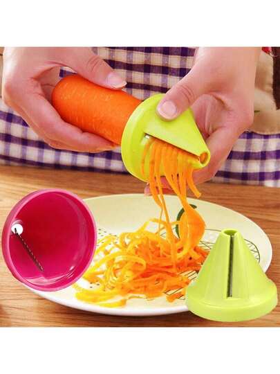 Pemotong Sayur Lingkaran Keluli Tahan Karat Pelbagai Fungsi 1pc, Warna Klasik, Pemotongan Licin, Mudah Dibersihkan, Sesuai untuk Timun, Lobak Merah, Kentang dan Buah-buahan & Sayur-sayuran Lain, Alat Persediaan Dapur Praktikal, Ideal untuk Tahun Baru, Hari Valentine, Hari Bapa, Graduasi, Perhimpunan Keluarga, Memasak