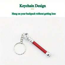 2 Packs/4 Packs Mini Tobacco Pipes With Keychain – 2.8 Inch Portable Pipes, Includes 2 Red & 2 Blue, Perfect For Travel & Sharing - 管道組件 - 查看 5