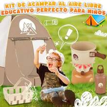 Juego juguetes camping para niños tienda cocina juguetes niñas simulación interior exterior perfecto para citas juegos regalos cumpleaños - como en la foto - Ver 5