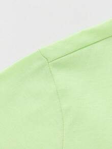 Balabala Boys' Loose Comfortable Top With Space Exploration Graphic - Lemon Green - View 6