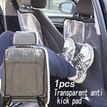 1/2pcs Transparent Anti-Dirt Car Seat Back Kick Mat, Effectively Protects Car Seat Back, Waterproof, Anti-Kick, Wear-Resistant, Comfortable For All Seasons, Essential Car Interior Protection Accessory For Family Cars - Transparent Anti-kick Mat for Car Seats - View 4