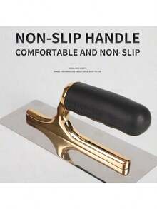 抹灰砖工抹刀 金色不锈钢橡胶手柄 刮腻子抹刀 墙体施工工具 油漆工具 - 金色抹泥刀 - 查看 7