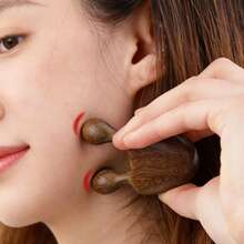 1pc Sandalwood Snail Massager, Body Acupressure Massager, Chin Lifting Tool, Scalp Meridian Brush, Facial Care Device, Head And Eye Relaxation Massage Tool, Hair, Hair Accessories, Hair Care, Daily Necessities, Home Goods, Spa, Massage Tools, Massage, Massager - Multicolor - View 5