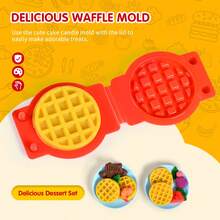 3+ Years Old Kids Toy Kitchen Clay Set, Includes Hamburger Maker, With Clay And Tools, Helps Develop Fine Motor Skills And Color Recognition, Suitable For Indoor Play And Holiday Gatherings, Ideal Birthday And Holiday Gift For Boys And Girls - Multicolor - View 8