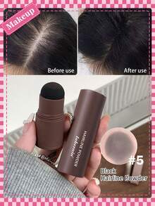 发际线定型粉 - 黑色，补染粉，瞬间遮盖白发，遮盖脱发，防水发粉（适用于头发稀疏），发际线阴影粉棒，多功能眉毛纤维，胡须线 - 彩色 - 查看 9