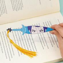 1pc KPOP Witch Hunting Girl Group Theme Acrylic Knife-Shaped Tassel Bookmark, Gift For Readers And Literature Lovers (Random Style) - Multicolor - View 4