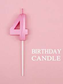 1支粉色0-9钻石形生日蛋糕蜡烛，送给女性的礼物，房间装饰，生日蜡烛，生日装饰，生日快乐，蛋糕蜡烛，毕业季房间装饰 - 粉色 - 查看 15