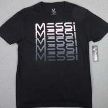 Lionels Messis Shirt Mens Large Black Name Stack Graphic Tee Miami Soccer NWT New - màu đen - Xem 1