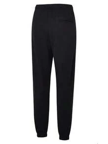 Nike Men's Fleece-Lined Warm Multi-Crotch Letter Knit Casual Sports Tapered Trousers - Black - View 6
