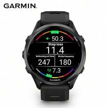 Garmin Reloj inteligente Forerunner 970 (47mm), ECG, frecuencia cardíaca, carrera, deportes al aire libre, excelente duración de la batería, posicionamiento inteligente, multicolor - Multicolor - Ver 12