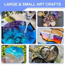 1000ml Casting Epoxy Resin, Bubble-Free And Crystal Clear Epoxy Resin Kit, Resin And Hardener With 1:1 Volume Mixing Ratio, Suitable For Jewelry Making, Handicrafts, And Arts - Multicolor - View 2