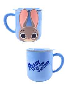 Disney 迪士尼疯狂动物城朱迪尼克3D可爱不锈钢杯 - 320毫升带把手杯，耐热，适用于咖啡、牛奶，家居饮具及礼品 - 彩色 - 查看 4