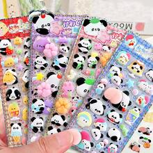 Cute 3D Panda Stickers Decorations, Animal Stickers Suitable For Phone Cases, Planners, Notebooks, Laptops, DIY Crafts - Multicolor - View 2