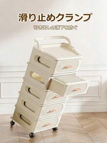 Storage Box, Drawer Cabinet For Bedroom, 4/5 Tier Chest, Transparent Panel, Stackable, No Assembly Required, Space-Saving, Stylish Design, For Organizing Clothes, Miscellaneous Items, Snacks, Etc., Suitable For Rentals, Single Living, And Small Homes, Multipurpose Storage Furniture - Nhiều màu - Xem 9