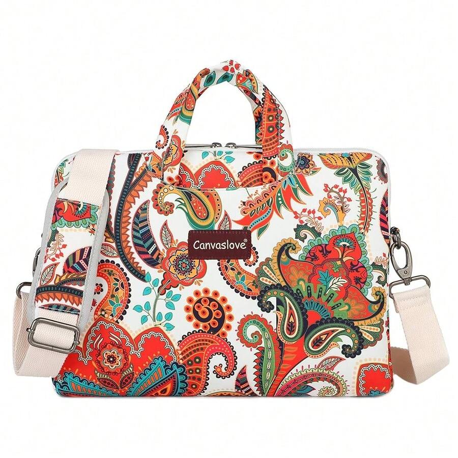 Paisley Pattern Lightweight Waterproof Laptop Shoulder Bag Sleeve Case For MacBook Pro 16 Inch And 15.6 Inch-16 Inch Laptop - Paisley - 查看 1