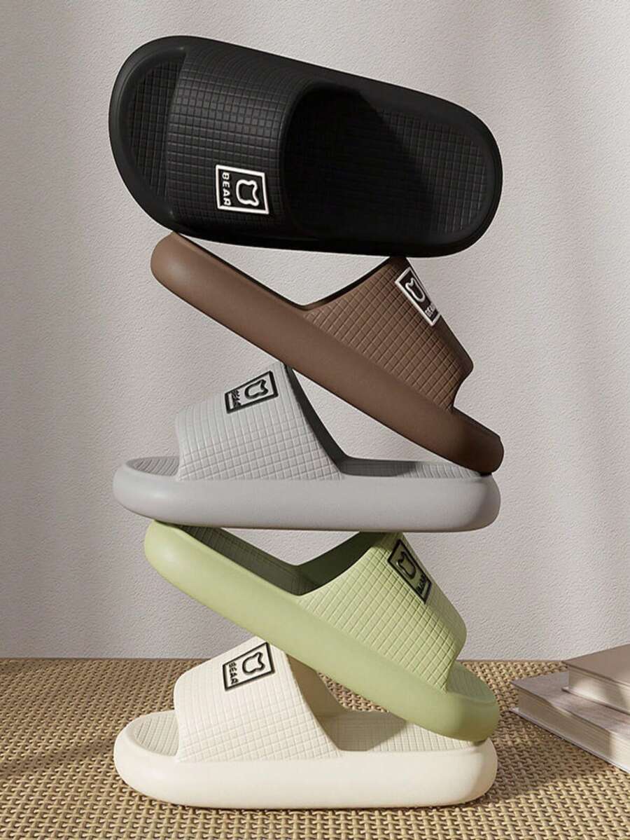 Eva Silent Slippers - Cute Bear Slippers, Back-To-School Slippers, Unisex, Bathroom Slippers, Beach Slippers, Silent Slippers, Couple Slippers, Lightweight And Comfortable, Soft Soles, Suitable For Home Use, Available In Multiple Colors. - Multicolor - View 1