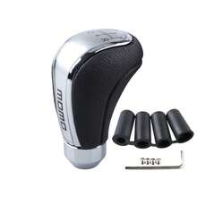 1pc Personalized Car Gear Shift Knob, 5-Speed Manual Transmission Gear Shift Lever Cover, Leather Automatic Gear Shift Stick Head - A - View 6
