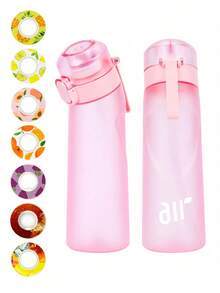 1pc Sports Water Bottle With 1 Random Fruit Scented Capsule, Sugar-Free & Calorie-Free, Only Fragrance Without Changing Taste, Fashionable & Creative Fitness Outdoor Sports Birthday Gift - Multicolor - View 18