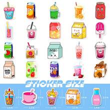 50PCS Cute Little Fresh Beverage Bottle Stickers - Graffiti Decals For Helmets, Bicycles & Pencil Cases - 50PCS - View 8