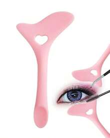 One Eyeliner Pencil Template, Silicone Beauty Ruler Tool, Eyeliner Pencil Applicator, Multi-Functional Eye Makeup Tool Kit Quick Template, Silicone Wingtip For Eyebrow, Eyelash And Lip Line Assistance,Cheap,Valentine's Day,Cheap Items,Travel,Travel Essential,Room Decor,Valentine's Gift,Cheap Stuff,Room,1 Dollar Items,Vacation Essentials,Gifts For Women,Bedroom,Valentine,99 Cent - 粉色 - 查看 8