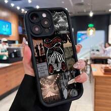 Misterioso circo nocturno con luces y una atmósfera encantadora. Esta elegante funda para teléfono es compatible con Samsung, Apple, OPPO, , etc. Fabricada en TPU flexible, resistente a golpes y arañazos, ofrece una excelente protección contra caídas y un agarre cómodo. Es un regalo ideal para familiares, amigos y seres queridos, y una opción perfecta para festivales, fundas para iPhone, San Valentín y artículos de . - Negro - Ver 3
