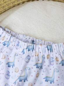 Children's Pajamas For Boys, Girls, And Unisex, In Cotton Fabric. 2-Piece Pajama Set, Long Sleeves, Pants With Elastic Waistband, Comfortable, Sizes 1 To 4 Years, Cute Print. - 淺藍色 - 查看 10